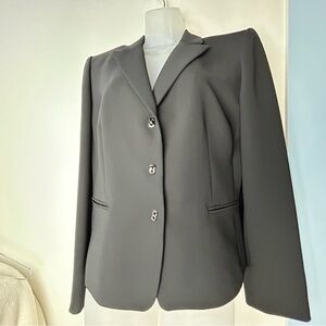 Tahari Arthur S. Levine Black 2PC Business Suit Blazer &‎ Skirt Women's 10